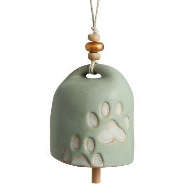 DEMDACO Inspired Bell - Paw Prints Green