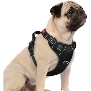 rabbitgoo Dog Harness Small Sized, No Pull Dog Vest with 3  with Easy Control Handle and Reflective Strips, Black, S - 1 of 1