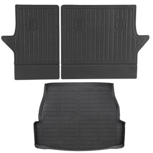VEVOR Cargo Mats Compatible with Toyota RAV4 2019-2024, Custom Fit TPE Cargo Liner Set, Trunk and Rear Back Seat Protector Replacement, Black - 1 of 4