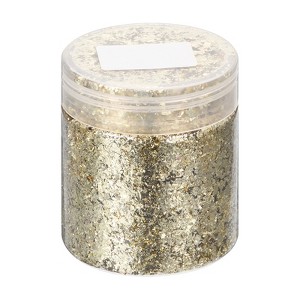 Unique Bargains Gold Foil Flakes for Nail Resin Crafts Painting Candle Making - 1 of 4