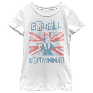 Girl's Cruella Cruell Britannia T-Shirt - 1 of 4