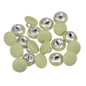 Unique Bargains Metal Shank Round Cloth Covered DIY Sewing Buttons 20 Pcs - 1 of 4