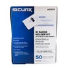 SICURIX Clip/Pin Style ID Badge Holder Kit with Printable Inserts, 3-1/2" x 2-1/4", Pack of 50 - 4 of 4