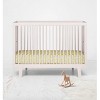 Bacati - Ikat Yellow Giraffe Muslin 100 percent Cotton Universal Baby US Standard Crib or Toddler Bed Fitted Sheet - 4 of 4