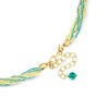 Ross-Simons Italian Multicolored Murano Glass Bead Necklace in 18kt Gold Over Sterling Size 18 - 3 of 4
