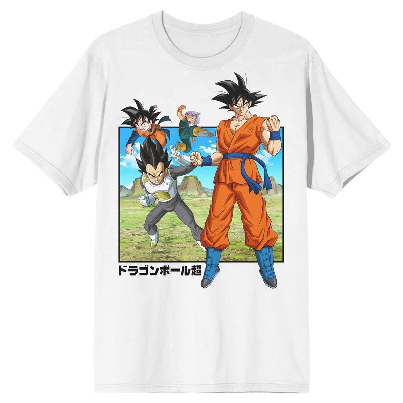 Dragon Ball Super Character Group Men's White Graphic Tee, 2 of 4