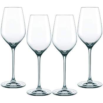 Wine Glasses Set of 6 - Long Stem Crystal Hexagon Shaped Wine Glass Set -  Large, Beveled, Diamond Shape Sides Lets Wines Breathe