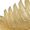 Set of 2 Contemporary Leaf Trays Gold - Olivia & May: Aluminum, Not Food Safe, Indoor Use - 4 of 4