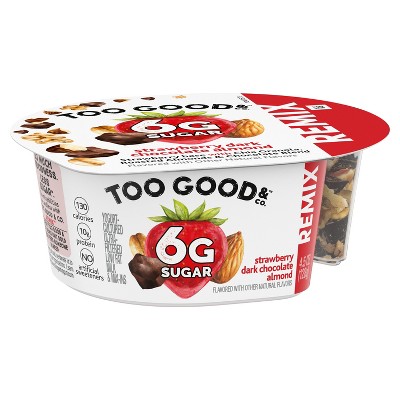 Too Good & Co. REMIX Strawberry with Chocolate and Almonds Yogurt - 4.5oz Cup
