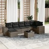 vidaXL Garden Sofa Set Grey, Dark Grey - 2 of 4