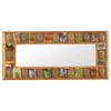 vidaXL Mirror with Buddha Cladding 43.3"x19.7" Solid Reclaimed Wood - 2 of 4