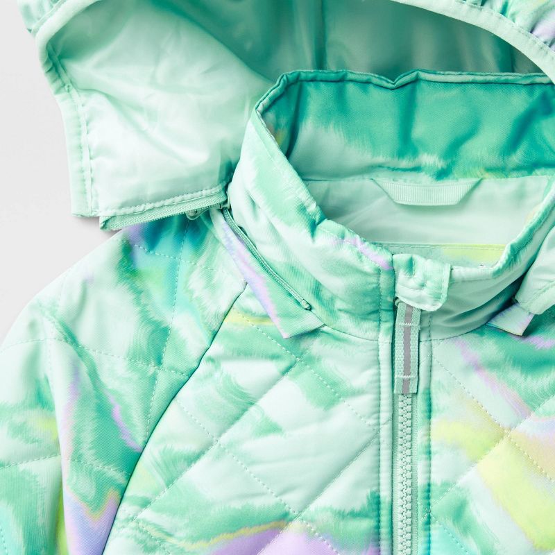 Girls' Adaptive Quilted Jacket - Cat & Jack™, 4 of 6