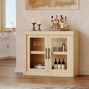 Acekool 70.8" Sideboard Buffet Cabinet with 4 Doors, Modern Farmhouse Storage Credenza - 1 of 4