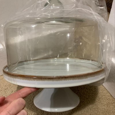 Stoneware Glass Covered Cake Stand Hearth Hand With Magnolia Target