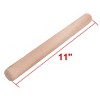 Unique Bargains Houseware Handy Wooden Stick Noodles Dough Pastry Rolling Pins Wood Color 1 Pc - 3 of 3