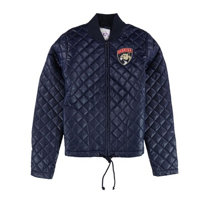 Touch by G-III Womens Florida Panthers Quilted Jacket