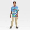 Boys' Sonic the Hedgehog Wrap Short Sleeve Graphic T-Shirt - Blue - 4 of 4