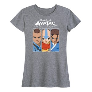 Women's - Avatar: The Last Airbender - Sokka Aang Katara Short Sleeve Graphic T-Shirt - 1 of 4