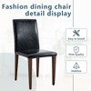 Sapphtopaz Modern Dining Chairs Armless Upholstered Dining Chair with Metal Legs Mid-Backrest Chairs for Kitchen, Dining Room - 4 of 4