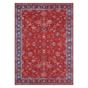 Vintage Area Rugs for Living Room Stain Vintage Washable Rugs for Dining Room Bedroom Non Slip Indoor Rugs for Office - 1 of 4