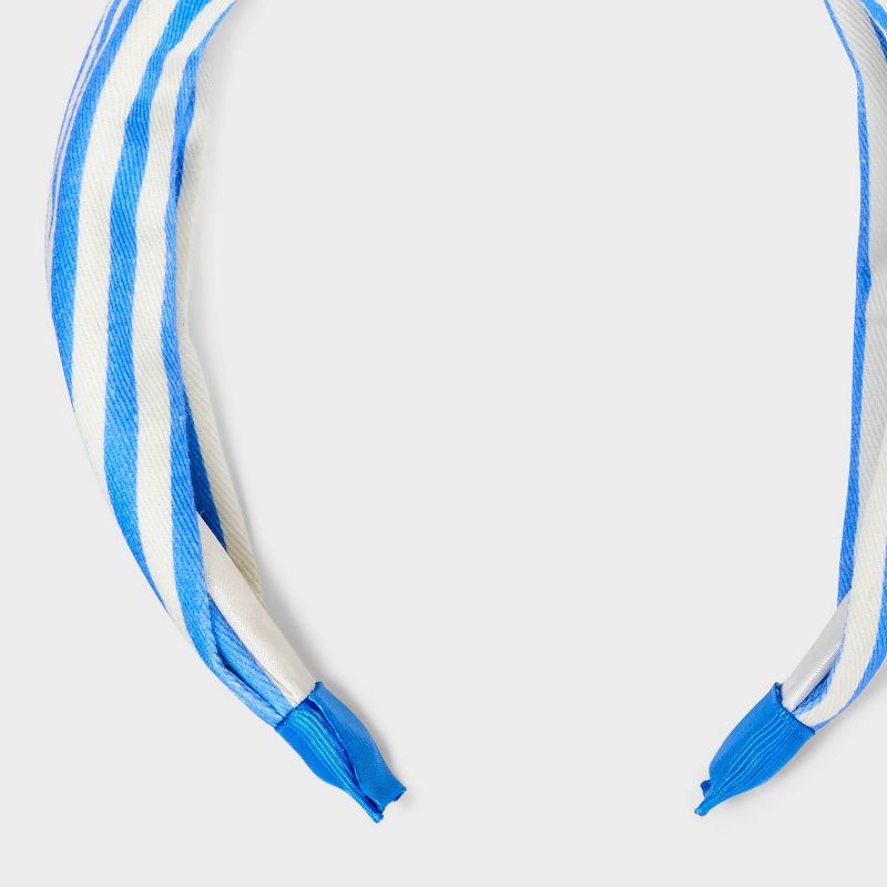 Striped Top Knot Headband - Universal Thread&#8482; Blue, 4 of 5