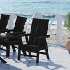WestinTrends Outdoor Patio Modern Adirondack Dining Chair Weather Resistant - 2 of 4