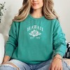 Simply Sage Market Embroidered Hawaii Flower Garment Dyed Sweatshirt - 3 of 4