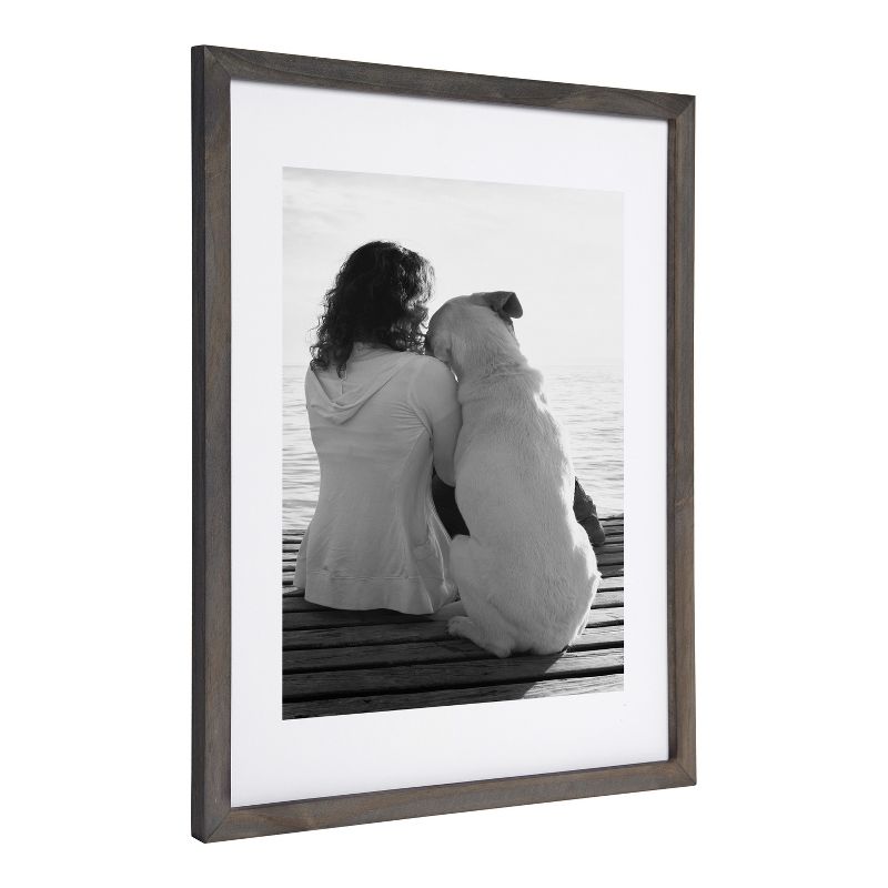 DesignOvation Gallery 14x18 matted to 11x14 Wood Picture Frame, Set of 2, 4 of 9