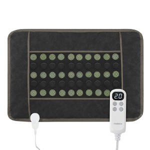 32x21 Inches Far Infrared Heating Pad, 6 Heat Levels Electric Tourmaline Heating Pad with 3 Timer Settings and Auto Shut Off for Back Neck Shoulders - 1 of 4