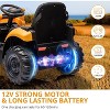 TackView 4 in 1 JCB Ride On Excavator, 12V Kids Excavator Ride On Toy with Remote Control & Front Loader & Digger - 3 of 4