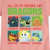 Girls' - How to Train Your Dragon - All My Friends Are Dragons Fitted Short Sleeve Graphic T-Shirt - 2 of 4
