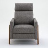 Okak Push Back Recliner Chair Accent Chair with Upholstered Comfy High Back Recliner Sofa Chair with Solid Wood Legs for Living Room Bedroom - 2 of 4