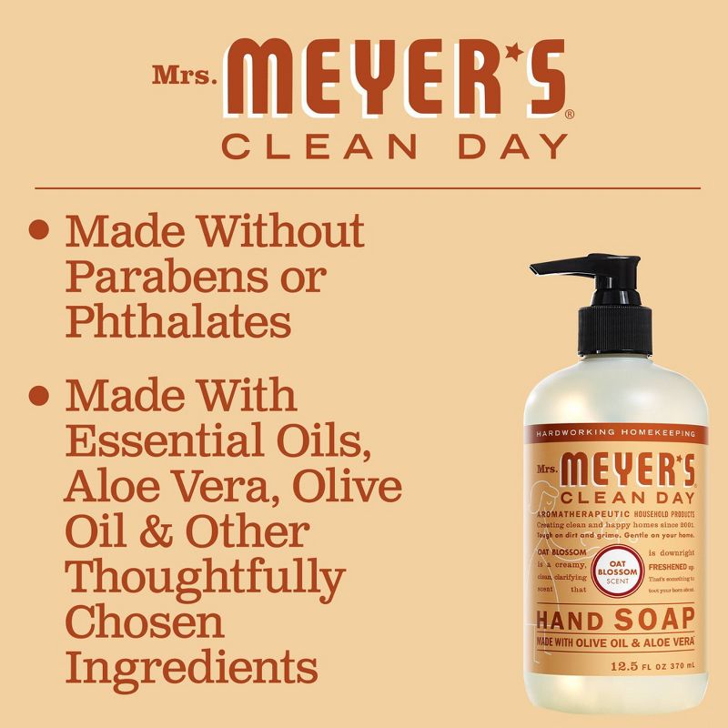 Mrs. Meyer&#39;s Clean Day Liquid Hand Soap - Oat Blossom - 12.5 fl oz, 5 of 10
