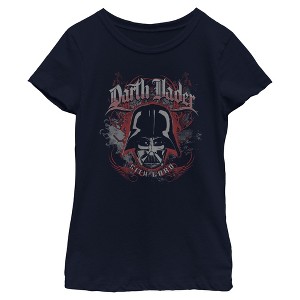 Girls Star Wars Sith Lord Darth Vader Face T Shirt - 1 of 4