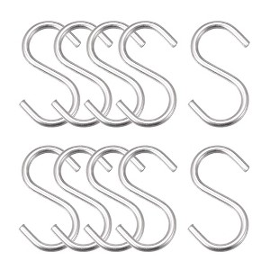 Unique Bargains Stainless Steel Kitchen Garden Bathroom Hooks Silver 16 Pcs - 1 of 4