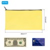 Unique Bargains PU Leather Zippered Water Resistant Bank Deposit Bag Security Money Pouch 11"x 6" 8 Pcs - 2 of 4