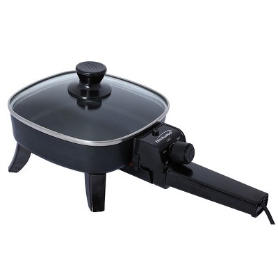 Brentwood Sk-46 8-inch Nonstick Electric Skillet In Black With Lid : Target