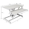 Kumasinova Ergonomic Adjustable Height Standing Desk,Home Office Desks with Keyboard Tray,Computer Desk for Study Optimal Workspace - 2 of 4