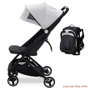 Lightweight Travel Stroller, 5 Point Foldable Compact Stroller w/ Reclining Seat and Canopy, Airplane Friendly - 1 of 4