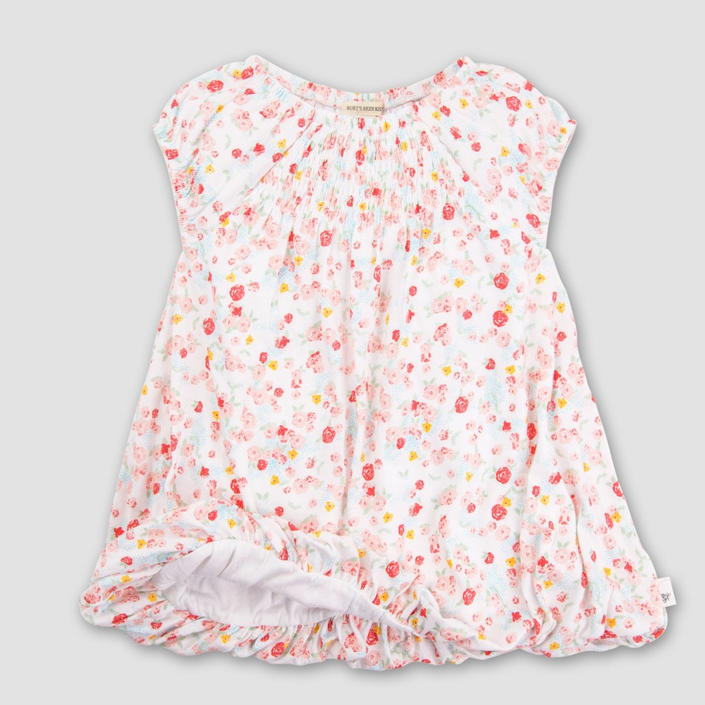 Burt's Bees Baby Toddler Girls' Floral Cap Sleeve Tunic Dress - Multicolored 6X, Girl's, Size: Small was $21.94 now $6.58 (70.0% off)