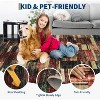 TackView Washable Area Rug, Foldable Geometric Printed Carpet, Soft Low Pile Floor Mats, Floor Covering for Bedroom Living Room - 3 of 4