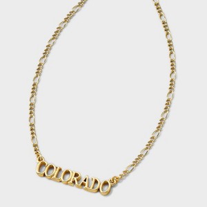 Bijoux Sport by Luv Aj MLB Gold Nameplate Pendant Necklace - 1 of 4