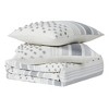 2pc Twin/Twin Extra Long Mia Tufted Texture Comforter Set Gray - Brooklyn Loom - 3 of 4