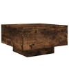 vidaXL Coffee Table Smoked Oak 21.7 in.x21.7 in.x12.2 in. Engineered Wood - 2 of 4