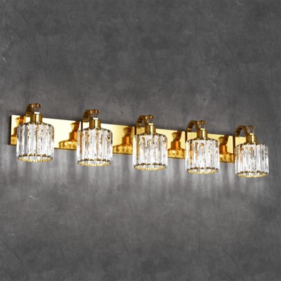 Modern Crystal Bathroom Vanity Lights Gold Bathroom Light Fixtures Crystal Vanity Shower Lights Over Mirror
