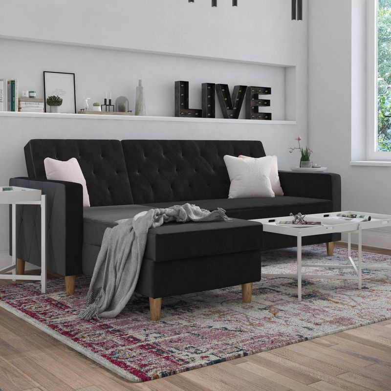 Liberty Sectional/Futon with Storage - CosmoLiving by Cosmopolitan, 6 of 17