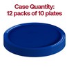 Smarty Had A Party 10" Light Blue Flat Round Plastic Dinner Plates - 120 pcs - 4 of 4