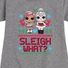 - Lol Surprise! - Sleigh What Graphic Short Sleeve Fleece Dress - 2 of 4