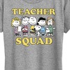 Women's - Peanuts - Snoopy Sally Linus Charlie Lucy Patty Teacher Squad Short Sleeve Graphic T-Shirt - 2 of 4