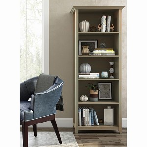 NicBex Bookcases for Living Room Modern 70" H 5 Tier Free Standing Storage Wood Bookshelves with Adjustable Storage Shelves for Office Home - 1 of 4